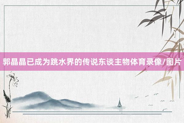 郭晶晶已成为跳水界的传说东谈主物体育录像/图片