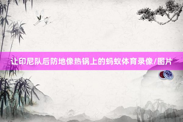 让印尼队后防地像热锅上的蚂蚁体育录像/图片