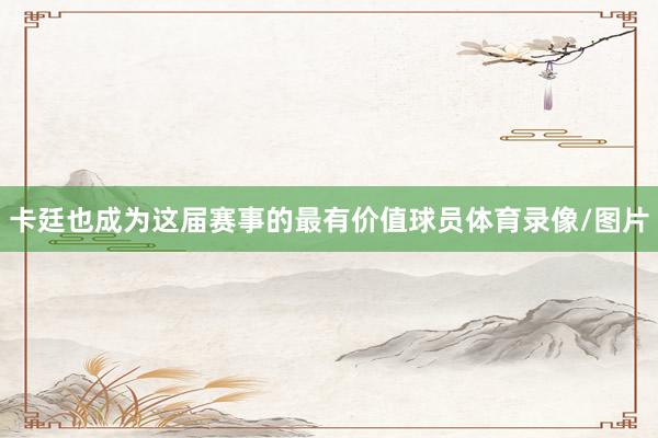 卡廷也成为这届赛事的最有价值球员体育录像/图片