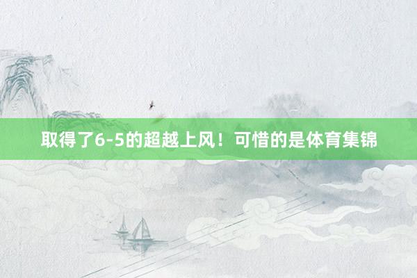 取得了6-5的超越上风！可惜的是体育集锦