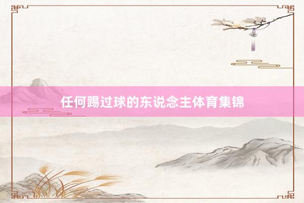 任何踢过球的东说念主体育集锦