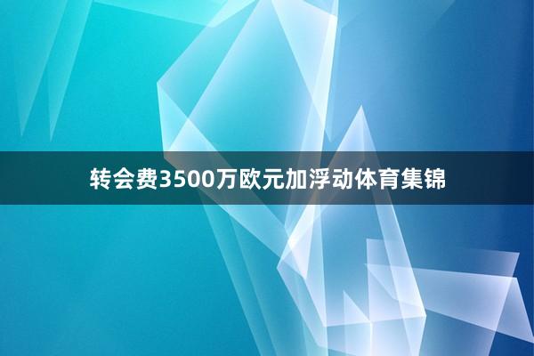 转会费3500万欧元加浮动体育集锦