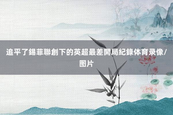 追平了錫菲聯創下的英超最差開局紀錄体育录像/图片