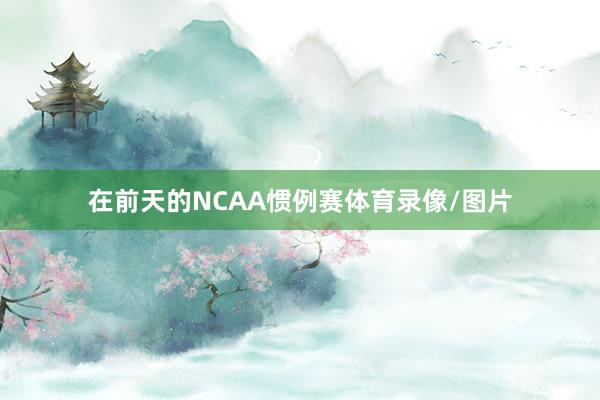 在前天的NCAA惯例赛体育录像/图片